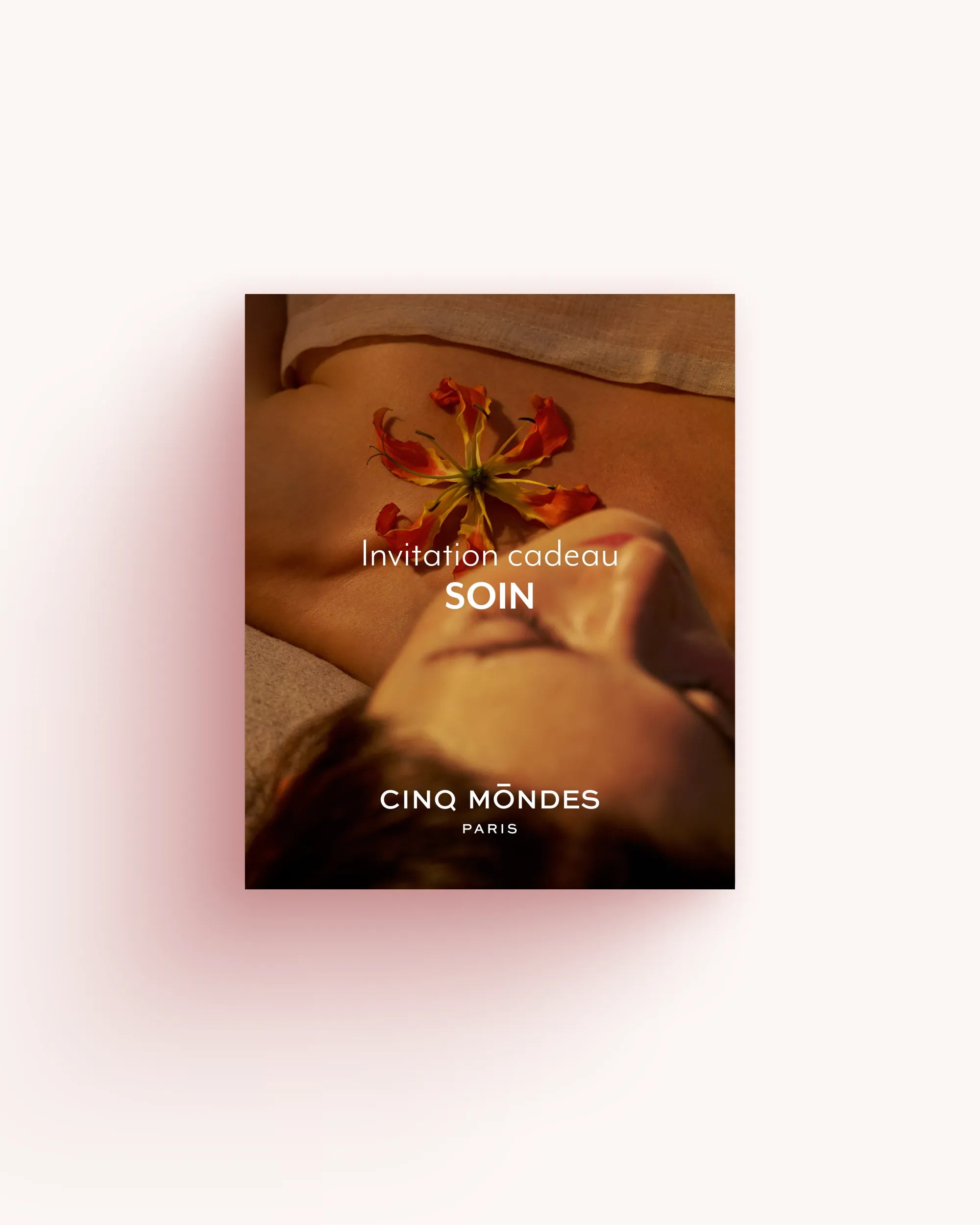Invitation Soin Massage Fleurs de Bali